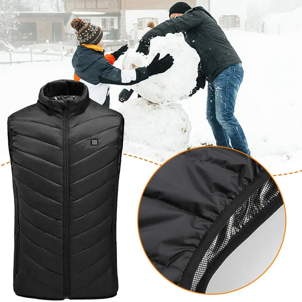 HeatZone Pro 9, Unisex Vest: Heated and Waterproof (9 area heating)