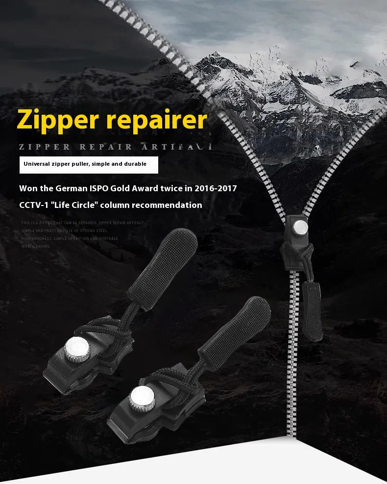 ZipRescue™, Universal Zip Repair, German ISPO Gold Award, resistant metal