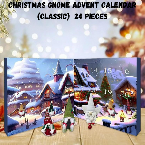 Calendario de Adviento de gnomos navideños