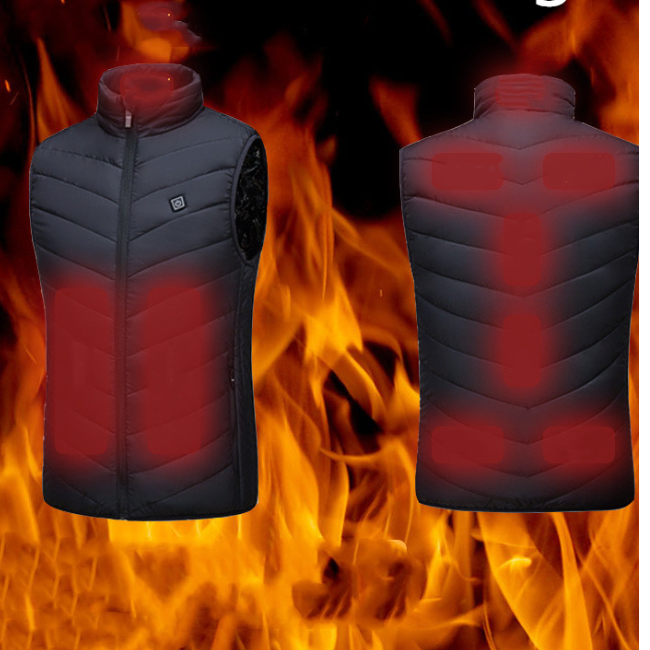 HeatZone Pro 9, Unisex Vest: Heated and Waterproof (9 area heating)