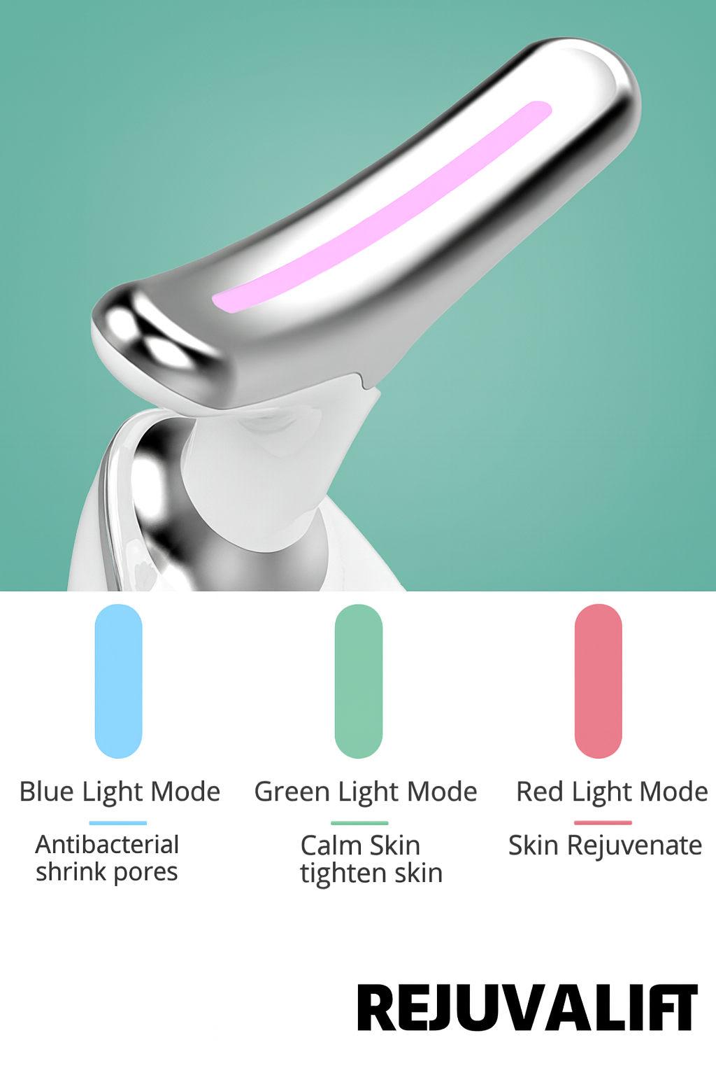 RejuvaLift EMS RED LIGHT THERAPY FACE NECK LIFT WRINKLE REMOVER TIGHTEN MASSAGER