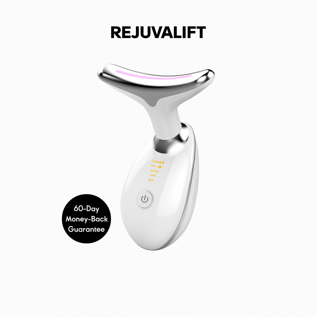 RejuvaLift EMS RED LIGHT THERAPY FACE NECK LIFT WRINKLE REMOVER TIGHTEN MASSAGER