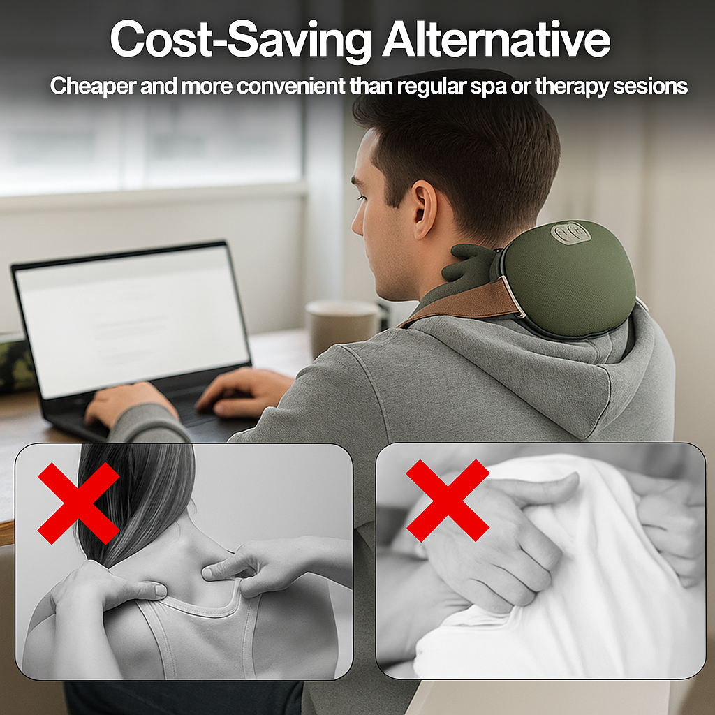 Therapex+ The Smart Neck Massager Premium 3 modes + Red light Therapy