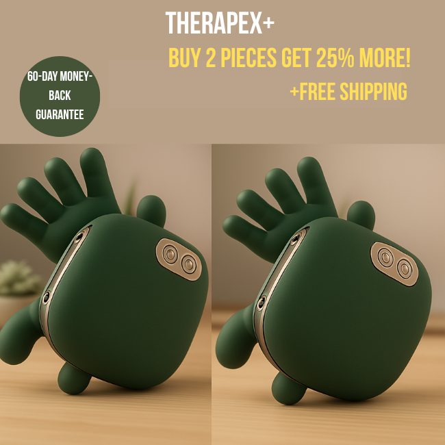 Therapex+ The Smart Neck Massager Premium 3 modes + Red light Therapy