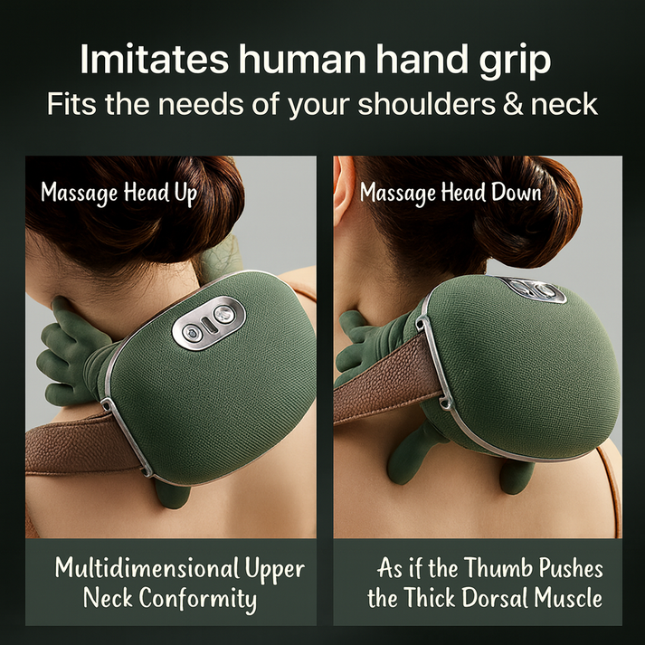 Therapex+ The Smart Neck Massager Premium 3 modes + Red light Therapy