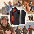 Cargar la imagen en la vista de la galería, HeatZone Pro 9, Unisex Vest: Heated and Waterproof (9 area heating)
